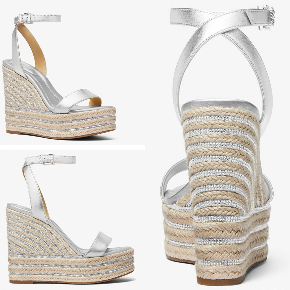 Michael Kors Leighton Espadrille Wedge Size 9.5